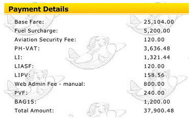 50% more for taxes and fees