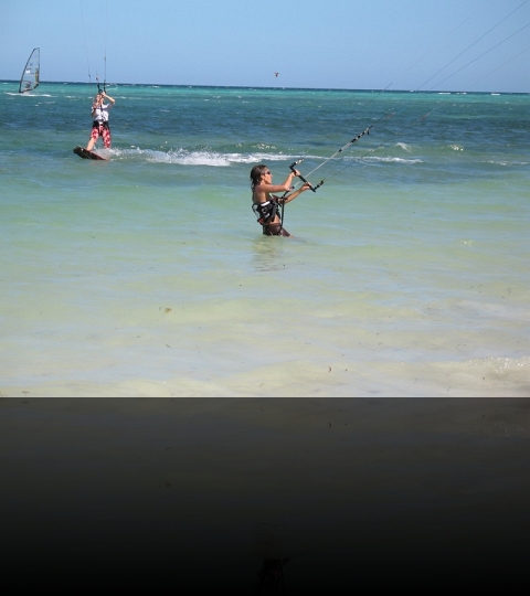 Kiteboarding in Boracay, Panay